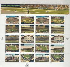 Buy US Scott #3519A MNH XF 34 Cent Pane of 20 Legendary Playing Fields CV 18.00