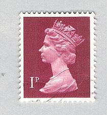 Buy Great Britain MH402 Used QEII plum 1p 1 2011 (BP72432)