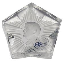 Buy JIMMY Carter paperweight, Star shaped 24% lead crystal limited edition