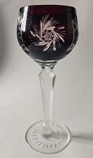 Buy Cut to clear vintage ruby glass tall hock