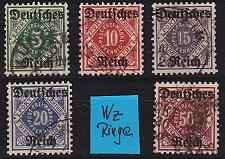 Buy GERMANY REICH Dienst [1920] MiNr 0052-56 ( O/used ) [01]