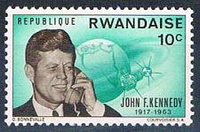Buy Rwanda 130 Unused John F Kennedy 1965 (R0410)+
