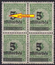 Buy GERMANY REICH [1923] MiNr 0333 AP HT ( **/mnh ) [01] Plattenfehler, 4er