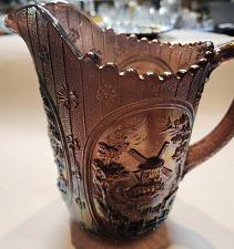 Buy L.E Smith Glass carnival windmill pitcher