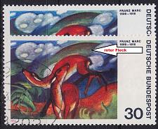 Buy GERMANY BUND [1974] MiNr 0798 F17 ( O/used ) [01] Gemälde Plattenfehler