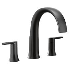 Buy Moen TS983BL Doux Two-Handle Roman Tub Faucet Valve Required Matte Black