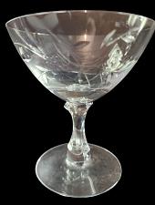Buy Signed Fostoria dess glass Nosegay pattern Hand cut Crystal