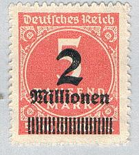 Buy Germany 272 Unused 2 Million on 5th 2 1923 (G0693)+