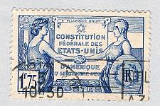 Buy France 332 Used France congrtulating USA 1937 CV 2.00 (BP68626)