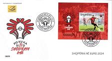 Buy Albania Stamps 2024. Albania in Euro 2024. Football. FDC Bllok MNH