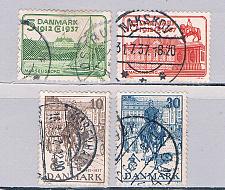 Buy Denmark 258-61 Used set Christian X 1937 (D0205)