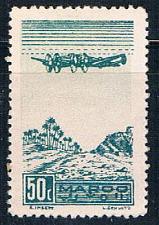 Buy French Morocco C27 MLH Plane over Oasis 1944 (F0129)+