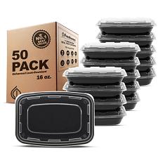 Buy Freshware Meal Prep Containers 50 Pack 1 Compartment Food Storage Containers ...