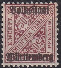 Buy GERMANY Württemberg [Dienst] MiNr 0269 Xa ( */mh )
