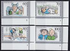 Buy GERMANY BUND [1990] MiNr 1455-58 ( **/mnh ) [01] FormNr Eckrand