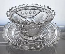 Buy Glass Mayonnaise bowl and under plate