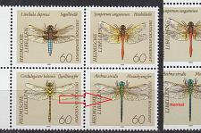 Buy GERMANY BUND [1991] MiNr 1546-49 F14 4er ( **/mnh ) Tiere Plattenfehler