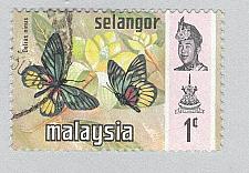 Buy Malaysia Selangor 128 Butterflies Used 1 (BP98317)