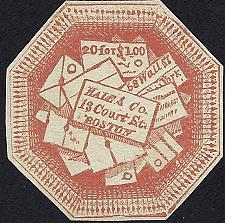 Buy US Scott #75L2 MNH VF Local Stamp 6 Cent 1844 Hale & Co CV 300.00