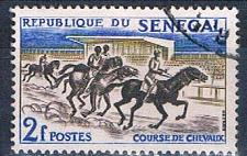Buy Senegal 204 Used Horse Racing ur 1961 (S0788)