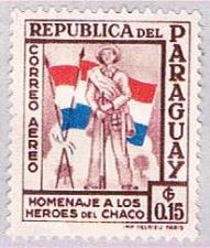 Buy Paraguay C234 MLH Soldier and flags 1957 (BP30811)