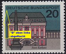 Buy GERMANY BUND [1964] MiNr 0424 F24 ( **/mnh ) Bauwerke Plattenfehler