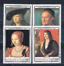 Buy Chad 354-57 Used set Paintings Durer 1978 CV 2.80 (HV0220)