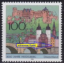 Buy GERMANY BUND [1996] MiNr 1868 F01A I ( **/mnh ) [01] Plattenfehler