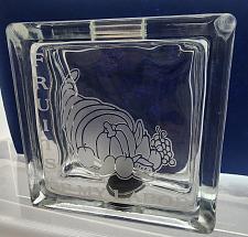 Buy Glass money bank etched "Fruit of My Labor"