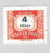 Buy Hungary Used Numeral 4 red (BP84510)
