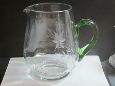 Buy Bryce Crystal hand wheel cut pitcher Green handle
