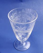 Buy Westmoreland Glass Antique cut & engraved glass goblet Rose