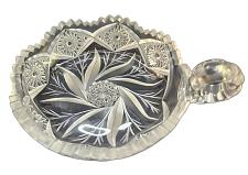 Buy ABP Crystal Cut Glass handled nappie unpolished