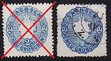 Buy GERMANY Sachsen [1863] MiNr 0017 b ( O/used ) [01]
