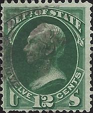 Buy US Scott #O63 Used Fine 12 Cent 1873 Department of State Official Stamp CV 125