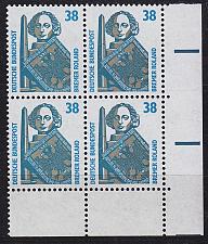 Buy GERMANY BUND [1989] MiNr 1400 ( **/mnh ) [03] Sehenswürdigkeiten 4er Eckrand