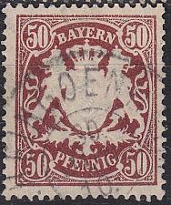 Buy GERMANY Bayern Bavaria [1890] MiNr 0063 x ( O/used )