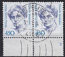 Buy GERMANY BUND [1992] MiNr 1614 2er ( O/used ) [01] Berühmte Frauen Unterrand,FormNr