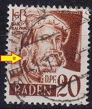 Buy GERMANY Alliiert Franz. Zone [Baden] MiNr 0021 y II ( O/used ) [01]