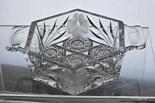 Buy Cut glass dish with tabs American brilliant