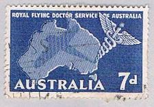 Buy Australia 305 Used Caduceus and Map 1957 (BP55910)