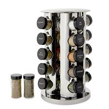 Buy Kamenstein 20 Jar Revolving Countertop Spice Rack with Spices Included FREE S...