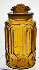 Buy LE Smith glass amber moon and stars large canister