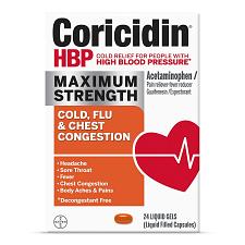 Buy Coricidin HBP Decongestant-Free Cold Symptom Relief for People with High Bloo...