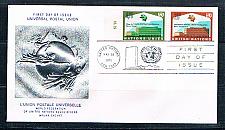 Buy UN 18;219 FDC pair Geneva and NY Joint Issue 1971 (UNCV0351)+