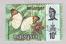 Buy Malaysia Selangor 132 Butterflies Used 2 (BP98402)