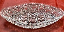 Buy American Brilliant Period Cut Glass oval tray
