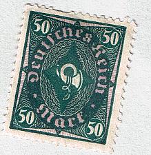 Buy Germany 184 Unused Post Horn 50pf 1922 CV 1.50 (BP87334)