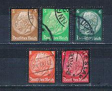 Buy Germany 436-40 Used Hindenburg Memorial Issue 1934 CV 2.35 (MV0015)