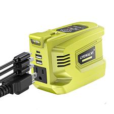 Buy LIVOWALNY 220W250W Power Inverter Compatible with Ryobi 18V Battery, DC 18V